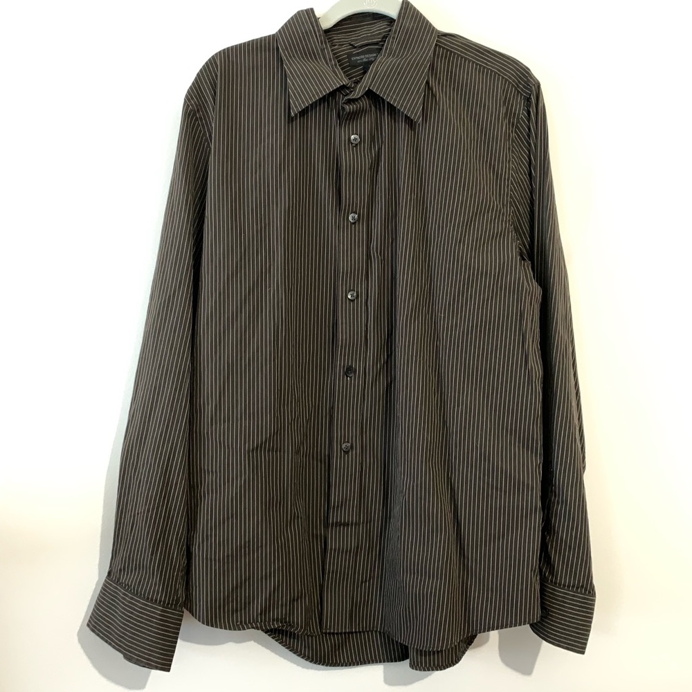 Express men’s pinstripe button down